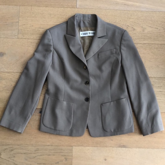 Cerutti 1881 taupe single breasted blazer - Picture 5 of 11